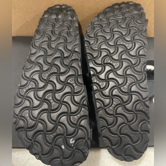 Birkenstock Women Mayari Shearling - Natural Leather Oiled - Size 37 / Ladies 6 - Picture 4 of 5